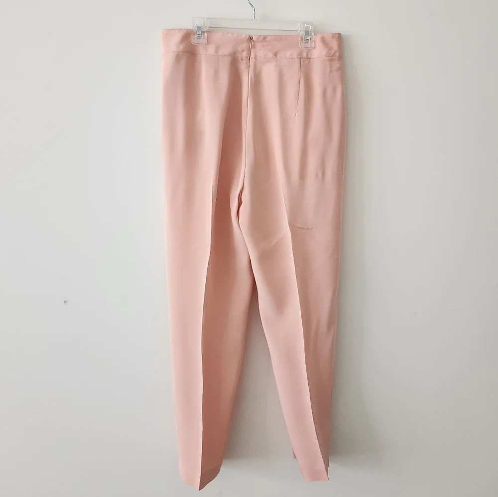 3.1 Phillip Lim Silk Tapered Trouser Pants Pastel Pink 2 NWOT - Picture 2 of 4